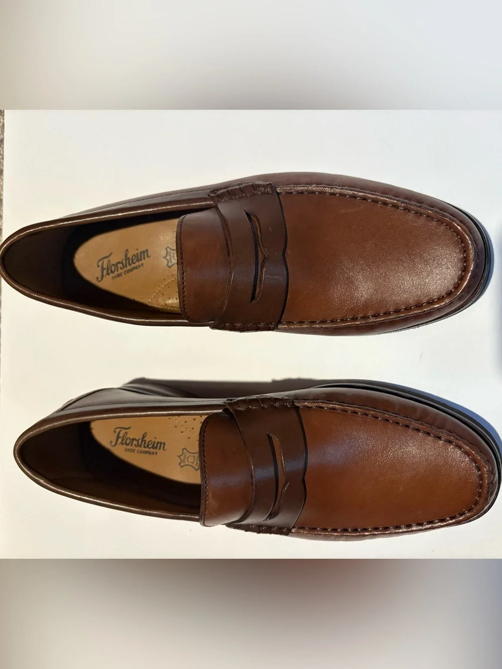 Florsheim Brown Leather Penny Loafers